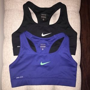 2 Nike dri-fit sports bras